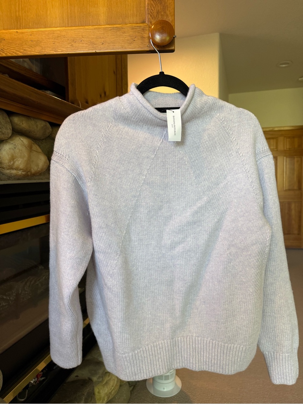 Banana Republic Light Lavender Lilac Roll Neck Sweater